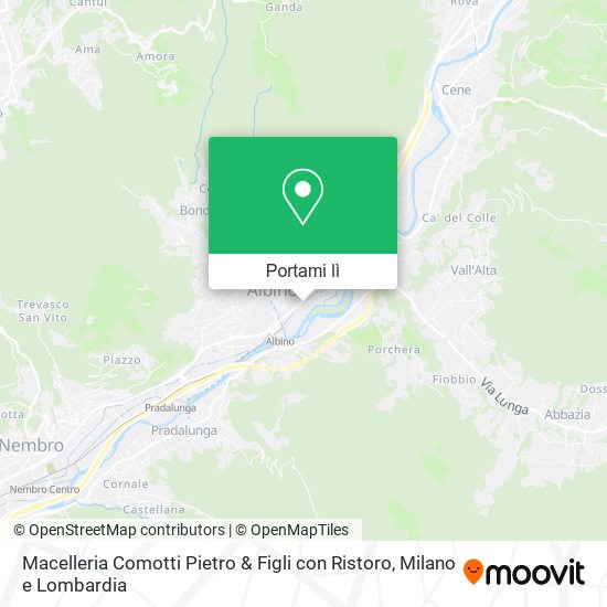 Mappa Macelleria Comotti Pietro & Figli con Ristoro