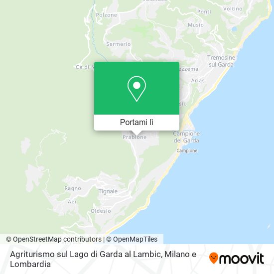 Mappa Agriturismo sul Lago di Garda al Lambic