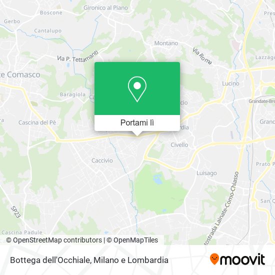 Mappa Bottega dell'Occhiale