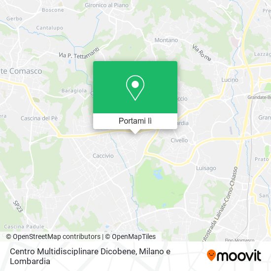Mappa Centro Multidisciplinare Dicobene