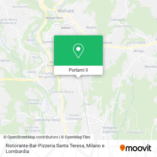 Mappa Ristorante-Bar-Pizzeria Santa Teresa