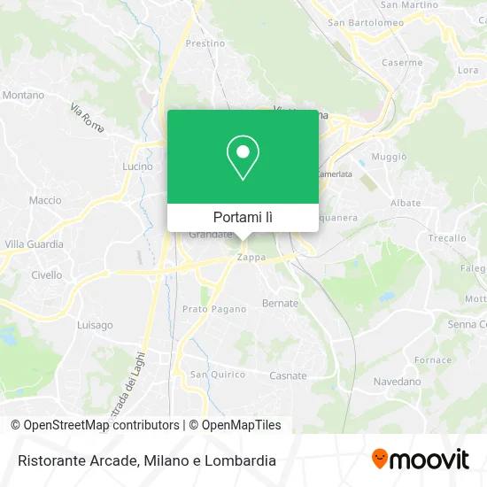 Mappa Ristorante Arcade