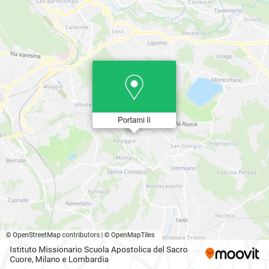 Mappa Istituto Missionario Scuola Apostolica del Sacro Cuore