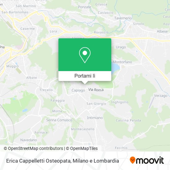 Mappa Erica Cappelletti Osteopata