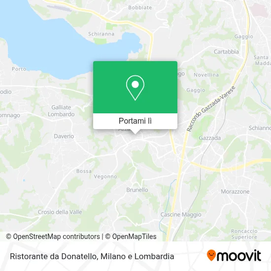 Mappa Ristorante da Donatello