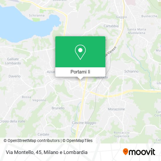 Mappa Via Montello, 45