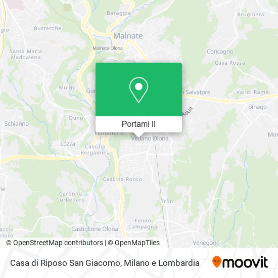 Mappa Casa di Riposo San Giacomo