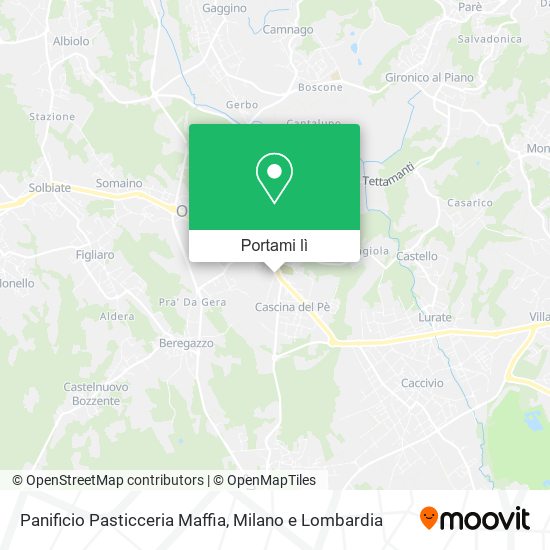 Mappa Panificio Pasticceria Maffia