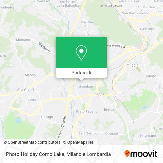 Mappa Photo Holiday Como Lake