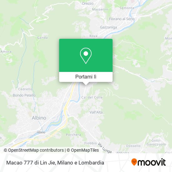 Mappa Macao 777 di Lin Jie