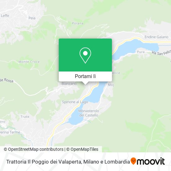 Mappa Trattoria Il Poggio dei Valaperta