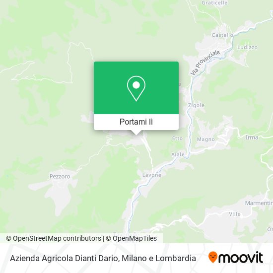 Mappa Azienda Agricola Dianti Dario