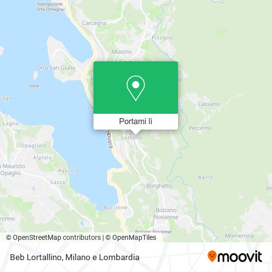 Mappa Beb Lortallino