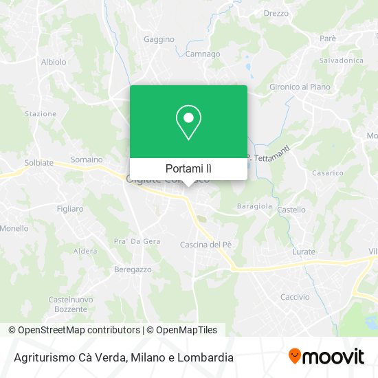 Mappa Agriturismo Cà Verda