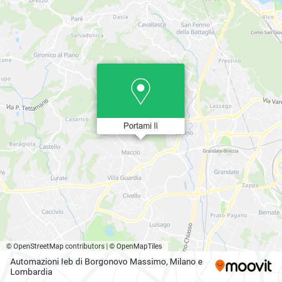 Mappa Automazioni Ieb di Borgonovo Massimo