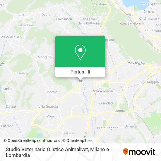 Mappa Studio Veterinario Olistico Animalivet