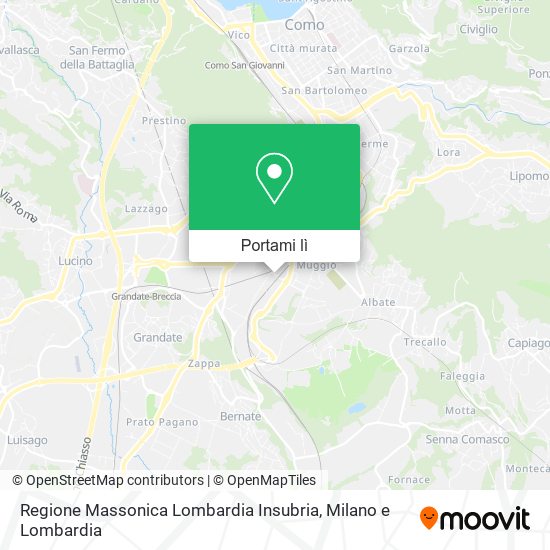 Mappa Regione Massonica Lombardia Insubria