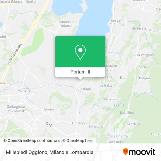 Mappa Millepiedi Oggiono
