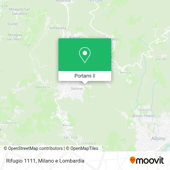 Mappa Rifugio 1111