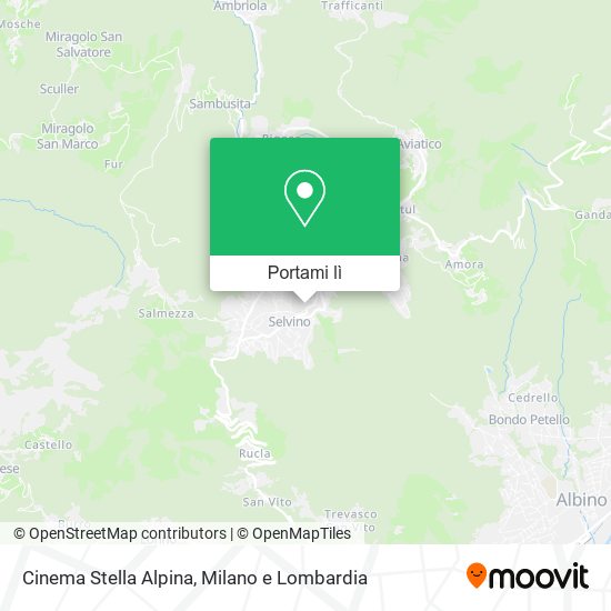 Mappa Cinema Stella Alpina