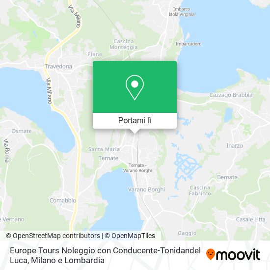 Mappa Europe Tours Noleggio con Conducente-Tonidandel Luca