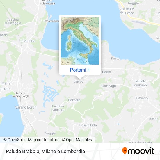 Mappa Palude Brabbia