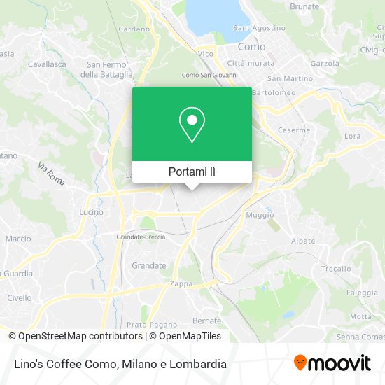 Mappa Lino's Coffee Como