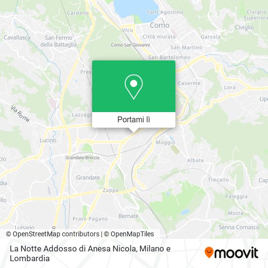 Mappa La Notte Addosso di Anesa Nicola