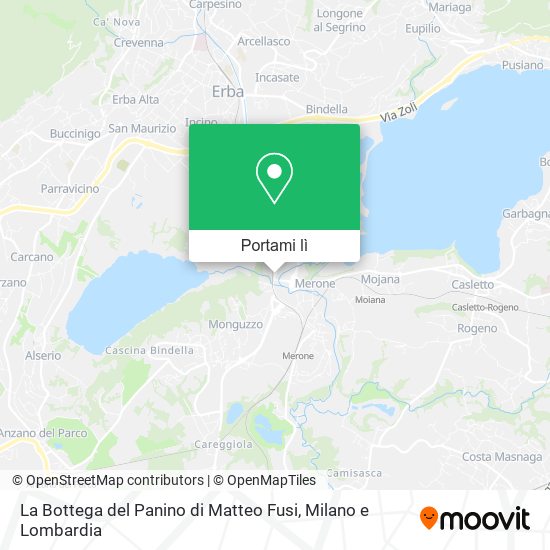 Mappa La Bottega del Panino di Matteo Fusi