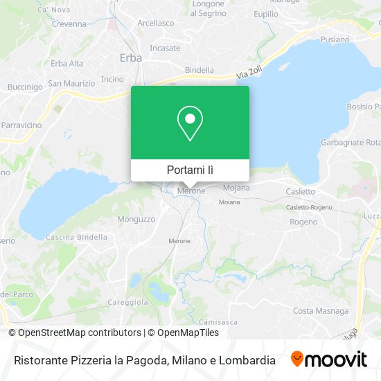 Mappa Ristorante Pizzeria la Pagoda