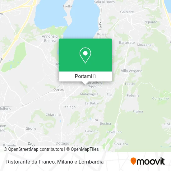 Mappa Ristorante da Franco