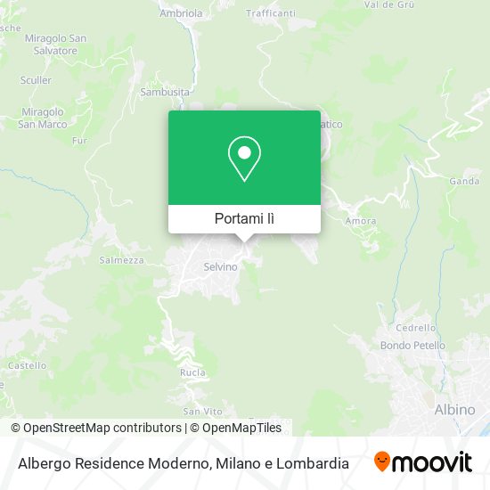 Mappa Albergo Residence Moderno