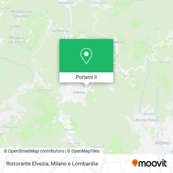 Mappa Ristorante Elvezia