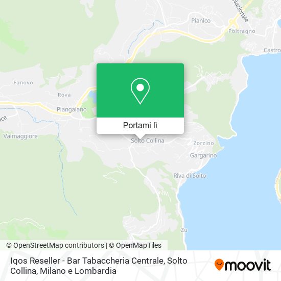 Mappa Iqos Reseller - Bar Tabaccheria Centrale, Solto Collina
