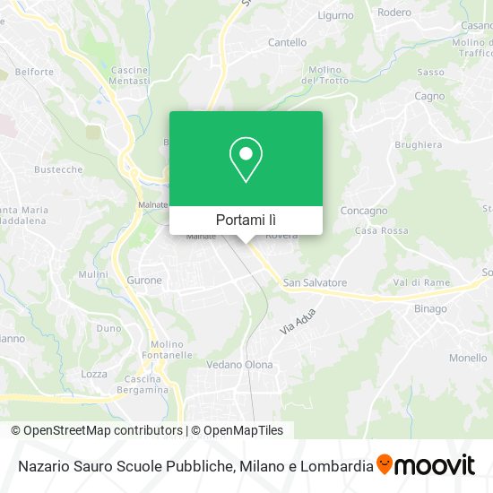 Mappa Nazario Sauro Scuole Pubbliche