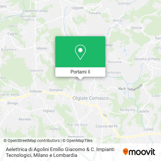 Mappa Aelettrica di Agolini Emilio Giacomo & C. Impianti Tecnologici