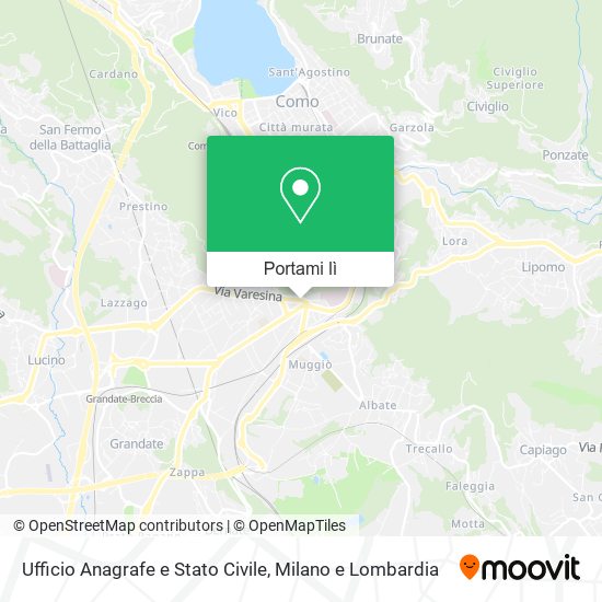 Mappa Ufficio Anagrafe e Stato Civile