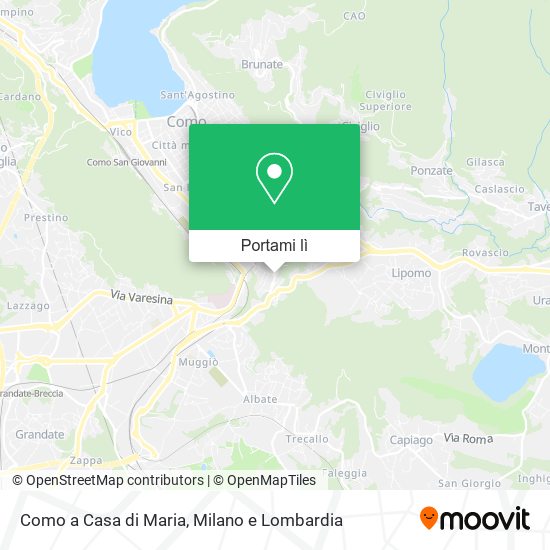 Mappa Como a Casa di Maria
