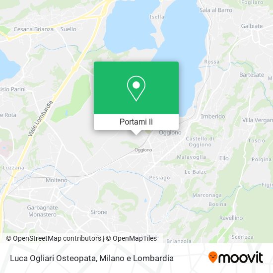 Mappa Luca Ogliari Osteopata