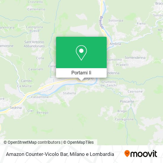 Mappa Amazon Counter-Vicolo Bar