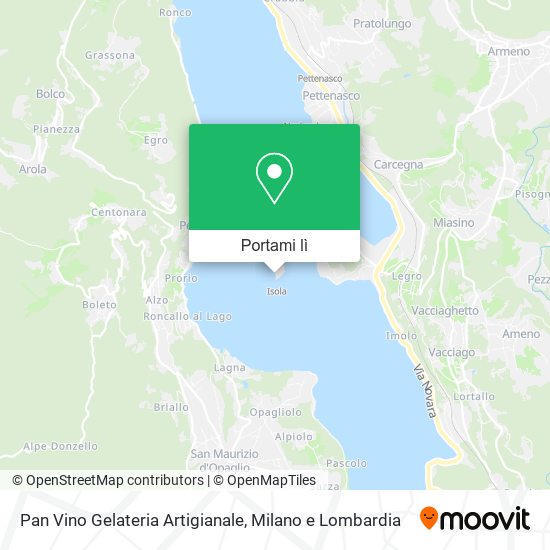 Mappa Pan Vino Gelateria Artigianale