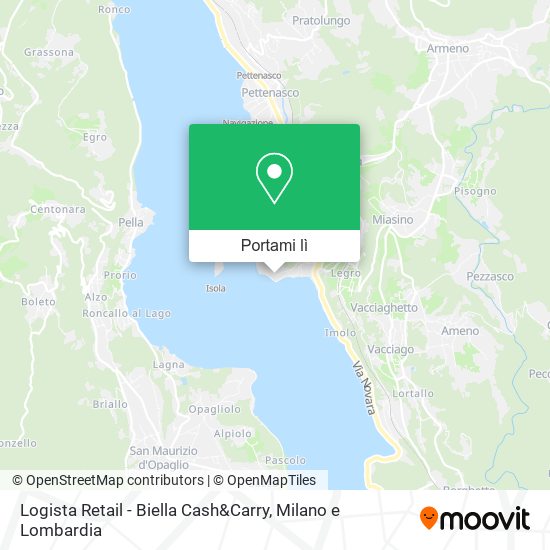 Mappa Logista Retail - Biella Cash&Carry