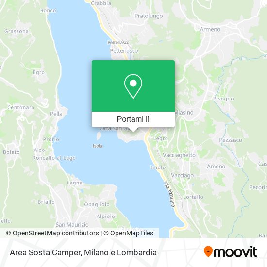 Mappa Area Sosta Camper