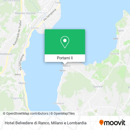 Mappa Hotel Belvedere di Ranco