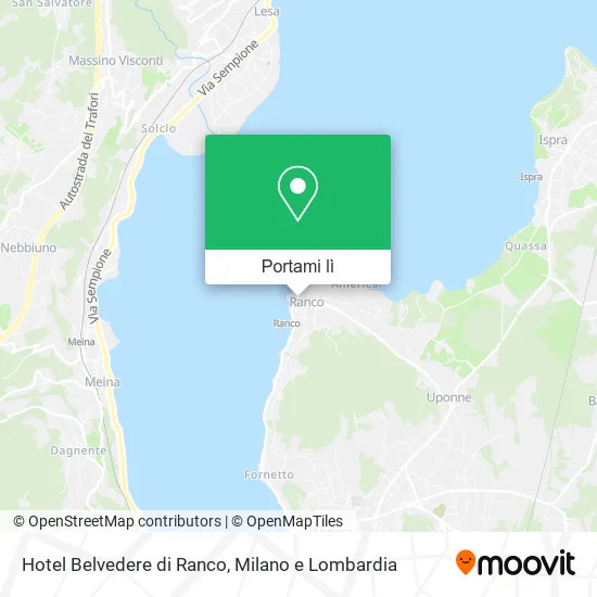 Mappa Hotel Belvedere di Ranco