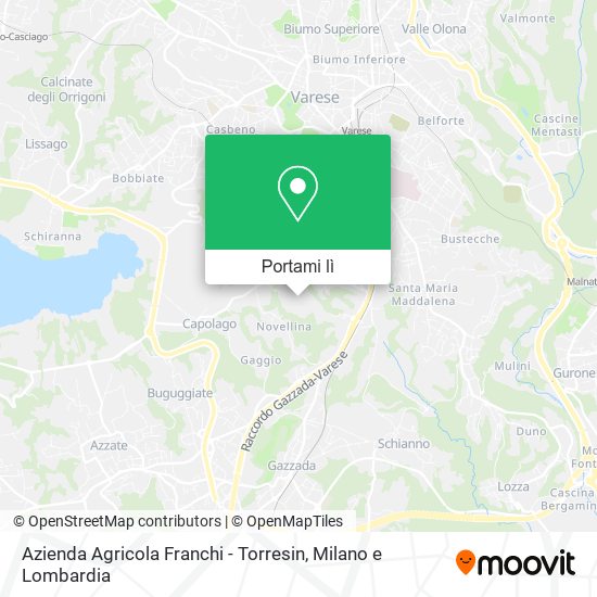 Mappa Azienda Agricola Franchi - Torresin