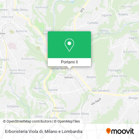 Mappa Erboristeria Viola di