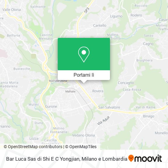 Mappa Bar Luca Sas di Shi E C Yongjian
