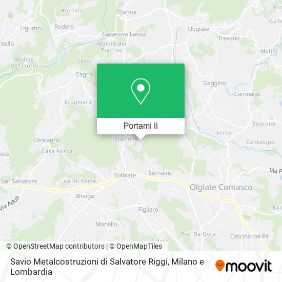 Mappa Savio Metalcostruzioni di Salvatore Riggi