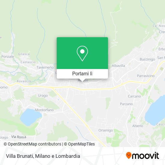 Mappa Villa Brunati